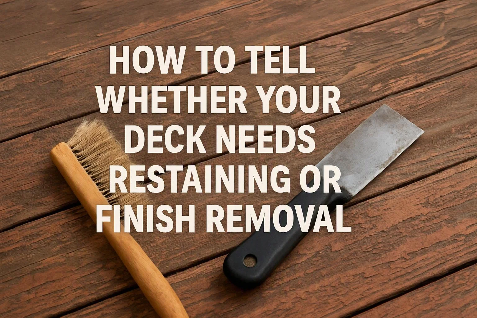 How to Tell Whether Your Deck Needs Restaining or Finish Removal