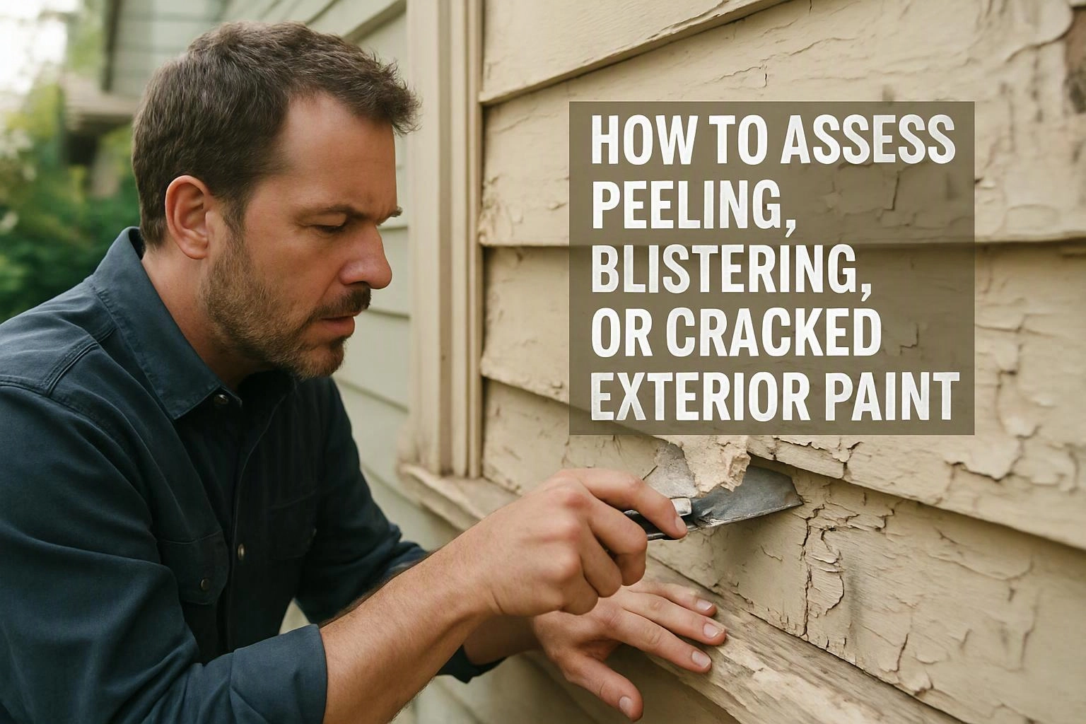 How to Assess Peeling, Blistering, or Cracked Exterior Paint