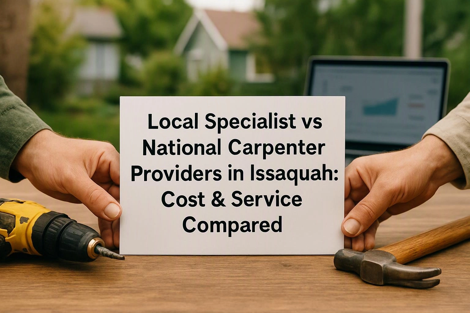 Local Specialist vs National Carpenter Providers in Issaquah: Cost & Service Compared