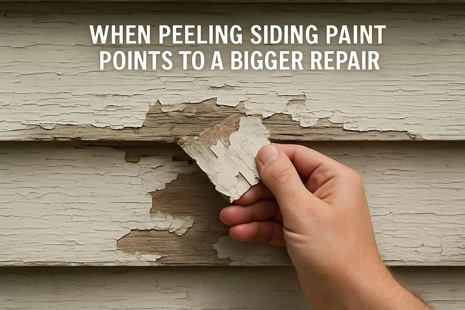 When Peeling Siding Paint Points to a Bigger Repair