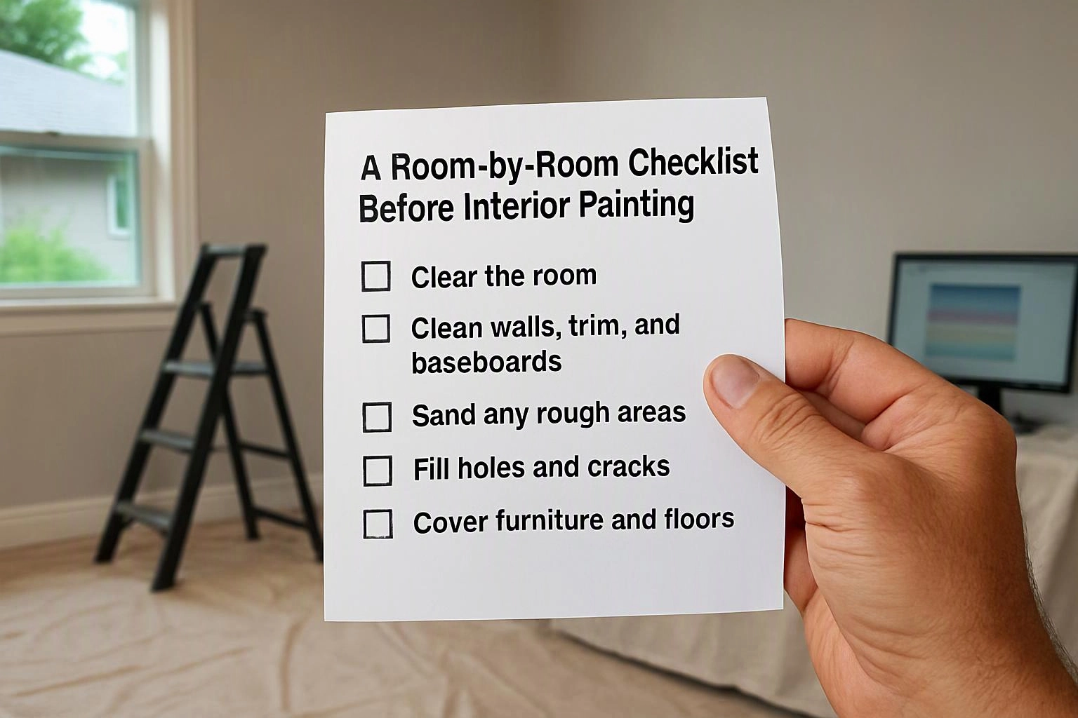 A Room-by-Room Checklist Before Interior Painting
