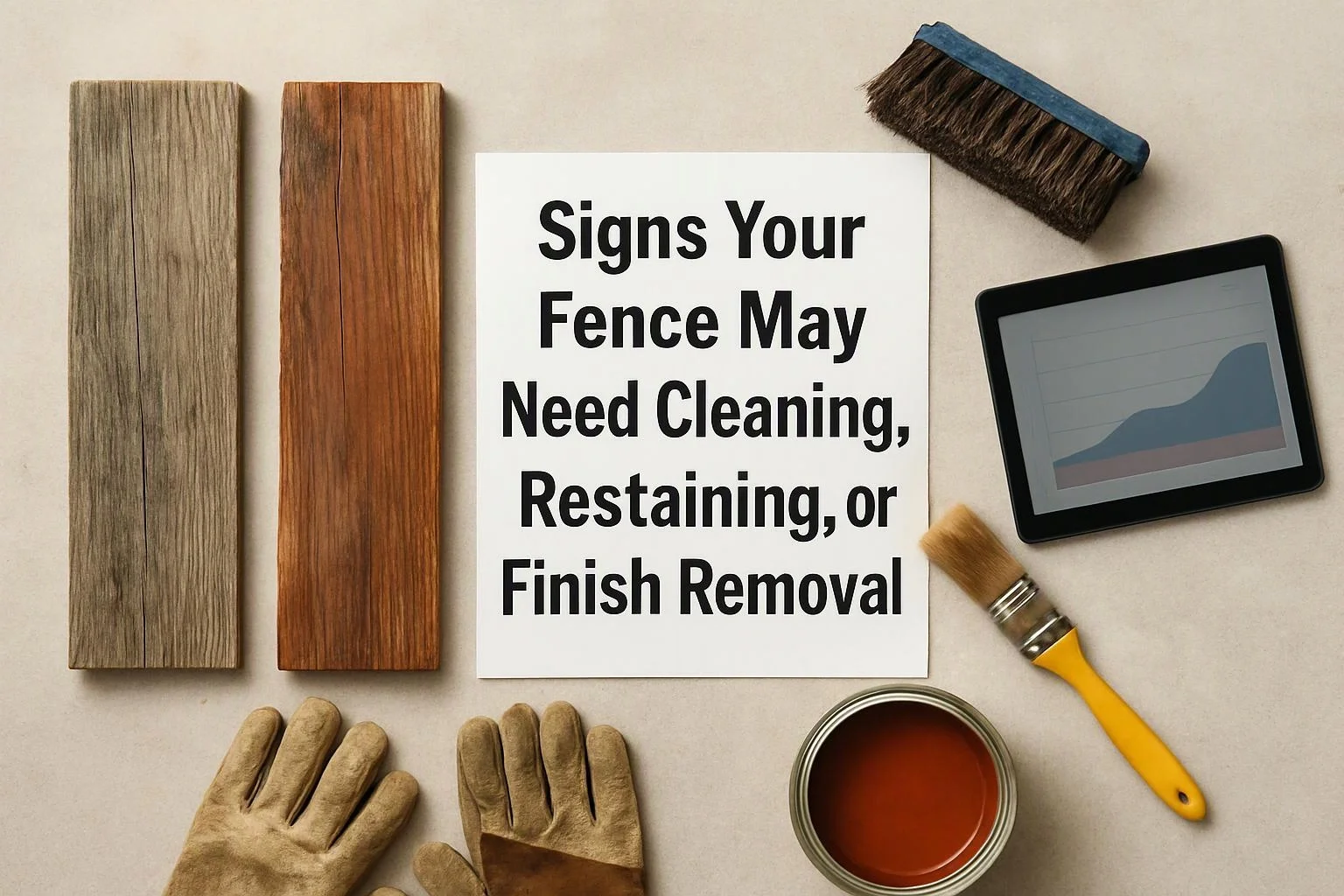 Signs Your Fence May Need Cleaning, Restaining, or Finish Removal